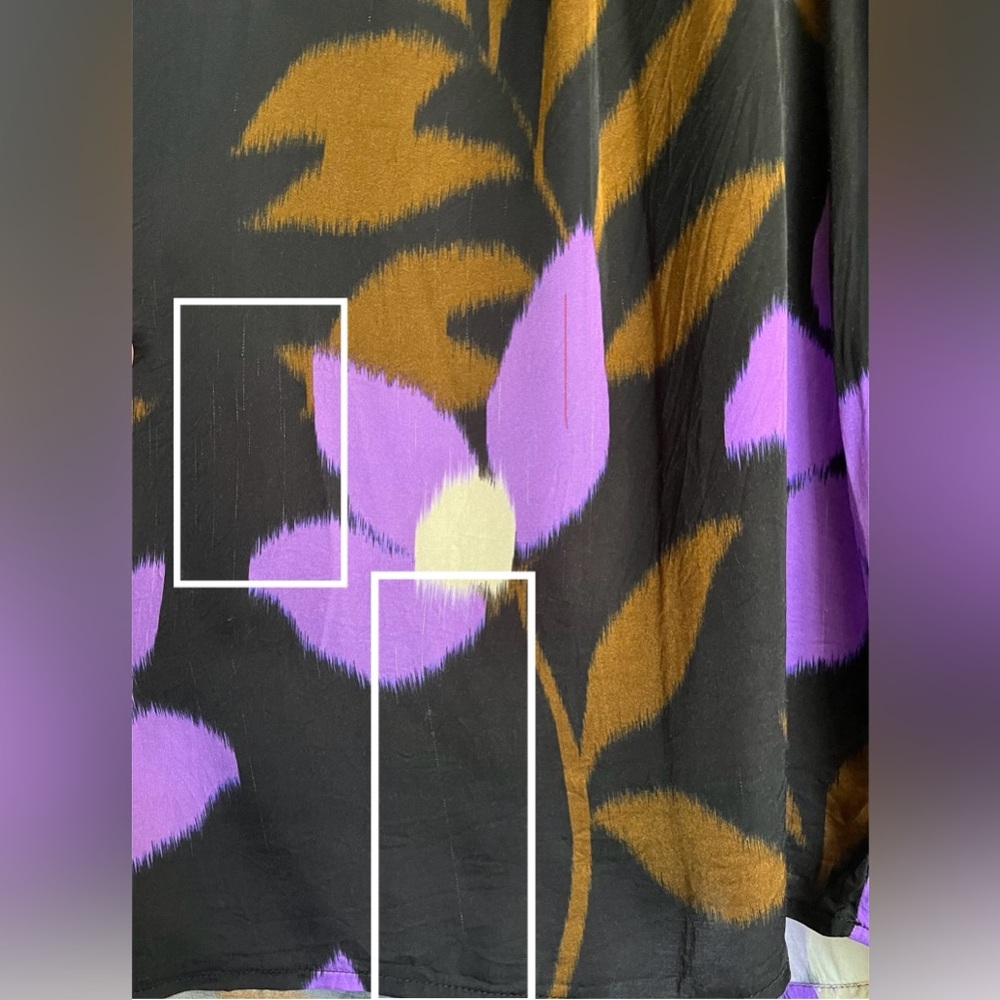 SOLD * VELVET by Graham + Spencer Isa Printed Blouse Size XL - Picture 14 of 16